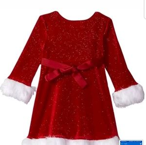Bonnie Baby Dresses - Baby girl santa dress Bonnie Baby Dresses - Baby girl santa dress